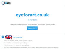 Tablet Screenshot of eyeforart.co.uk